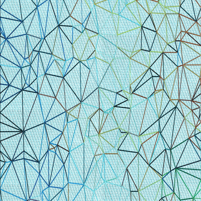 Machine Washable Transitional Electric Blue Rug, wshpat1531lblu