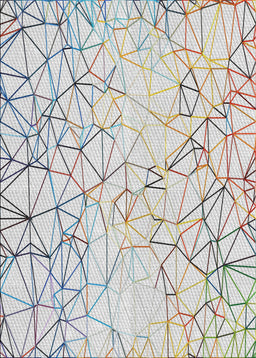 Patterned Pearl White Beige Novelty Rug, pat1531