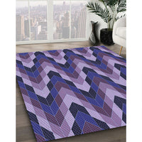 Patterned Blue Rug, pat1532blu