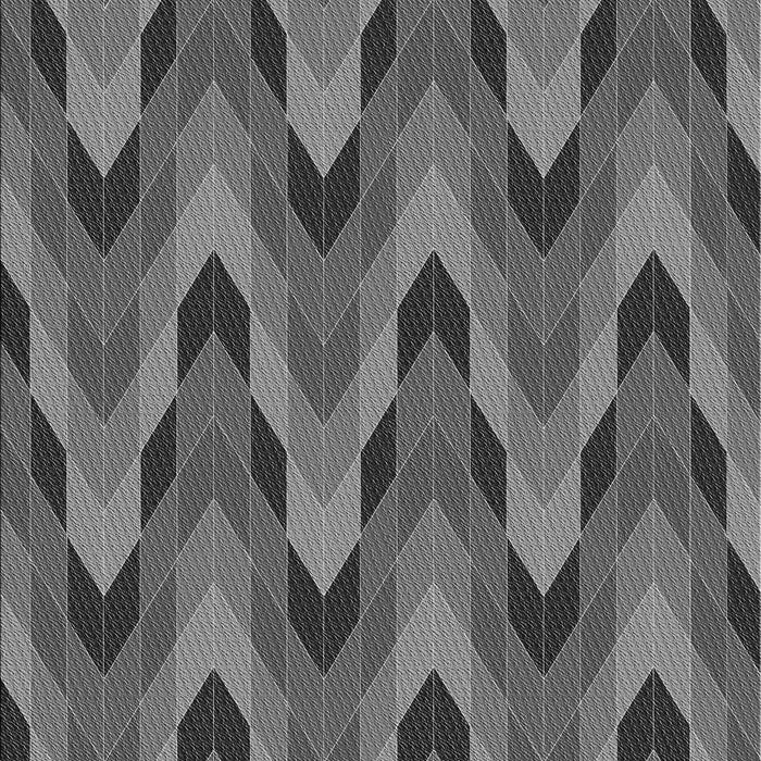 Patterned Gunmetal Gray Rug, pat1532gry