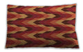 Patterned Rectangular Neon Orange Lumbar Throw Pillow, 13 inch by 19 inch, lbpat1532org