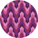 Square Patterned Medium Violet Red Pink Rug, pat1532pur