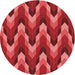 Square Machine Washable Transitional Red Rug in a Living Room, wshpat1532rd