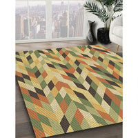 Patterned Light Brown Rug, pat1533brn