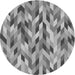 Square Machine Washable Transitional Cloud Gray Rug in a Living Room, wshpat1533gry