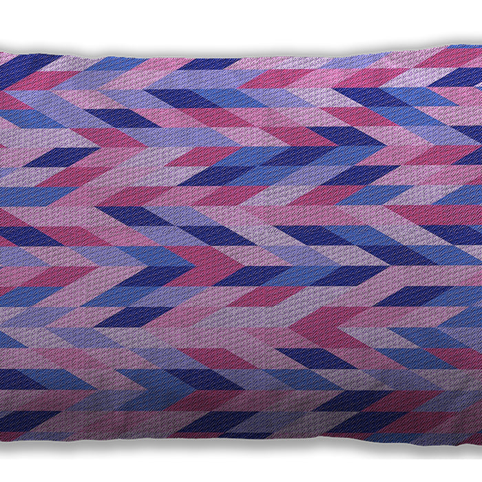 Patterned Rectangular Bright Lilac Purple Lumbar Throw Pillow, 13 inch by 19 inch, lbpat1533pur