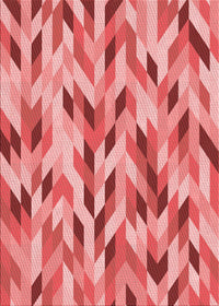 Machine Washable Transitional Light Coral Pink Rug, wshpat1533rd