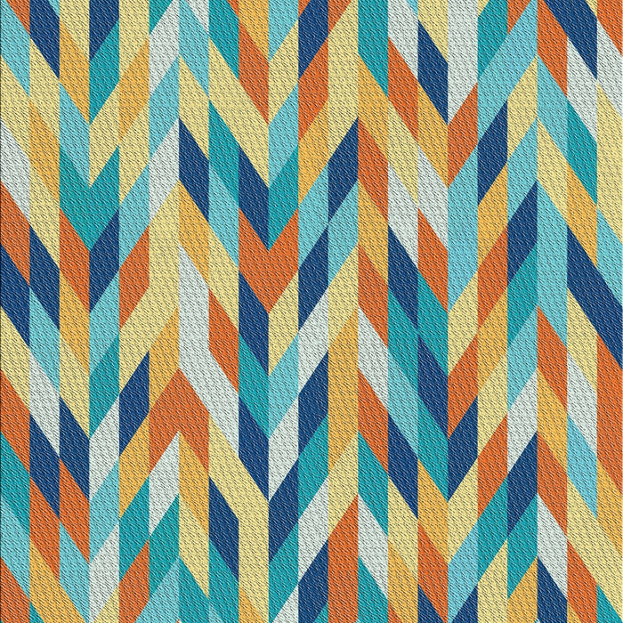 Patterned Light Green Modern Rug, pat1533