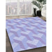 Machine Washable Transitional Purple Mimosa Purple Rug in a Family Room, wshpat1534blu