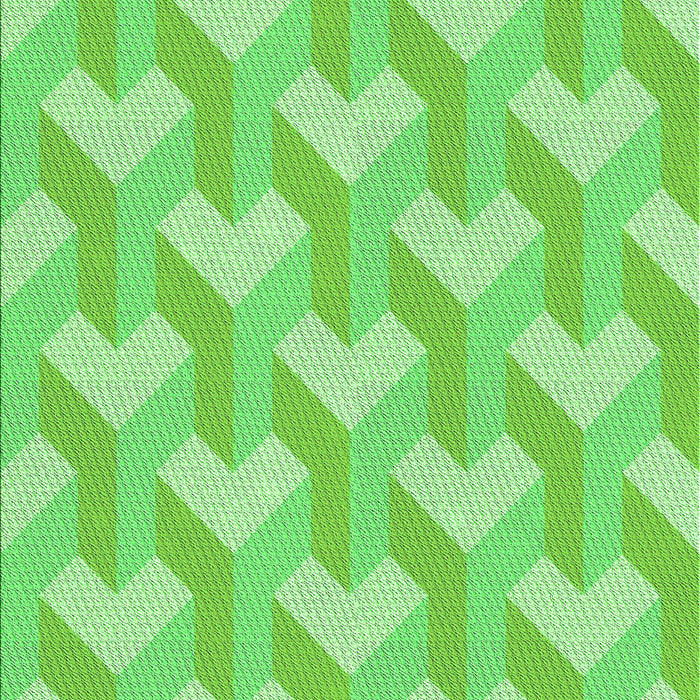 Patterned Emerald Green Rug, pat1534grn