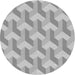 Square Patterned Platinum Silver Gray Rug, pat1534gry