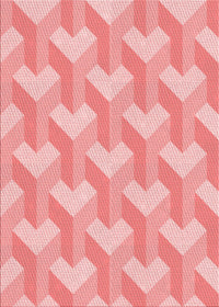 Machine Washable Transitional Pastel Pink Rug, wshpat1534rd