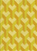 Machine Washable Transitional Yellow Rug, wshpat1534yw