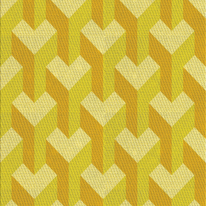 Machine Washable Transitional Yellow Rug, wshpat1534yw