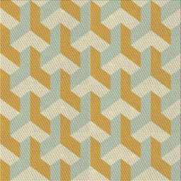 Square Patterned Khaki Gold Novelty Rug, pat1534