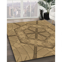 Patterned Oak Brown Rug, pat1535brn