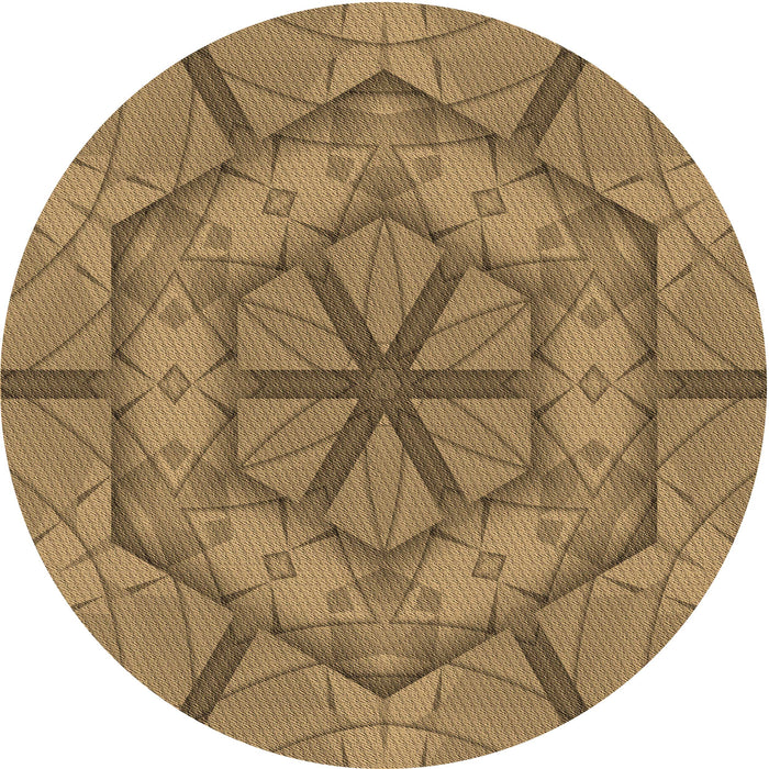 Square Patterned Oak Brown Rug, pat1535brn
