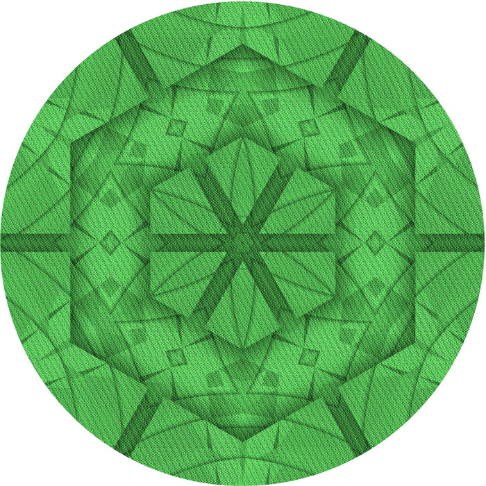 Square Patterned Lime Green Rug, pat1535grn