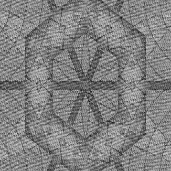 Machine Washable Transitional Ash Gray Rug, wshpat1535gry