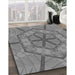 Machine Washable Transitional Ash Gray Rug in a Family Room, wshpat1535gry