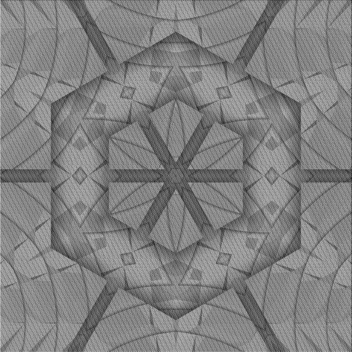 Round Machine Washable Transitional Ash Gray Rug, wshpat1535gry