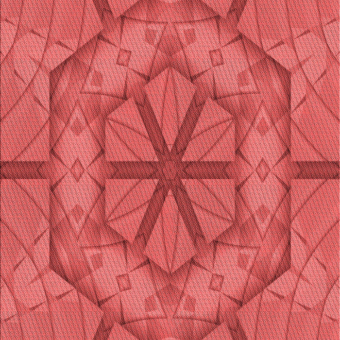 Patterned Red Rug, pat1535rd
