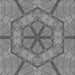 Square Patterned Dark Gray Novelty Rug, pat1535