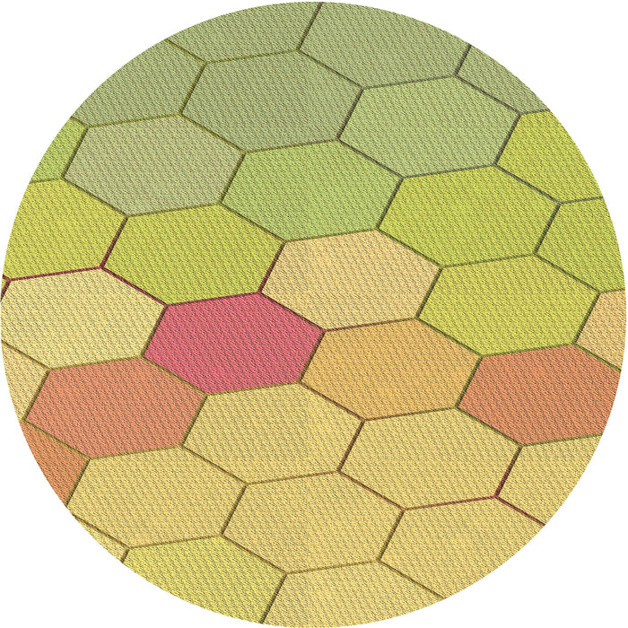 Square Patterned Caramel Brown Rug, pat1536brn