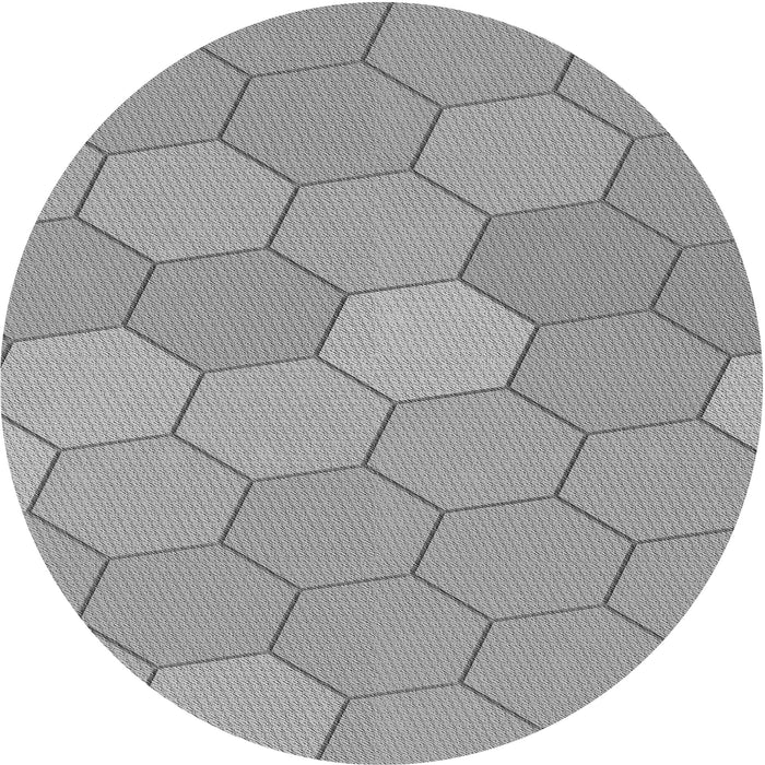 Square Patterned Cloud Gray Rug, pat1536gry