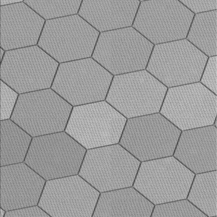 Machine Washable Transitional Cloud Gray Rug, wshpat1536gry