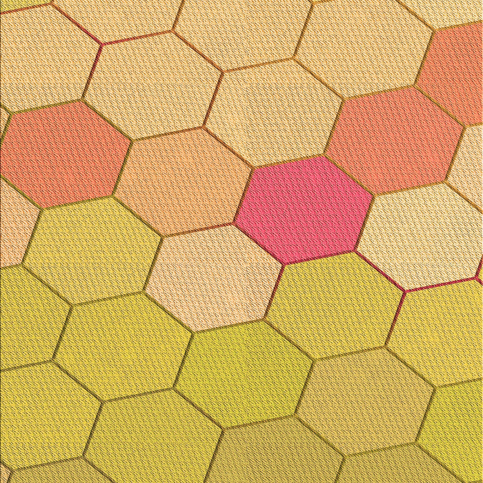 Patterned Orange Rug, pat1536org