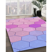 Patterned Orchid Purple Rug, pat1536pur