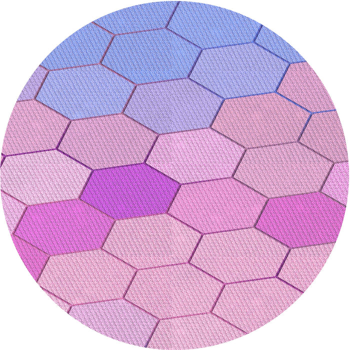 Square Machine Washable Transitional Orchid Purple Rug in a Living Room, wshpat1536pur