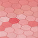 Round Patterned Pastel Pink Rug, pat1536rd