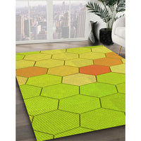 Patterned Brown Rug, pat1536yw