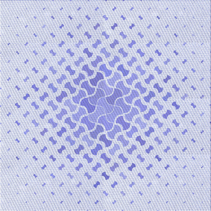 Round Patterned Lavender Blue Rug, pat1537blu