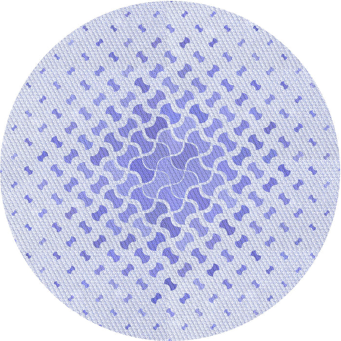 Square Patterned Lavender Blue Rug, pat1537blu