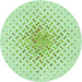 Square Patterned Mint Green Rug, pat1537grn