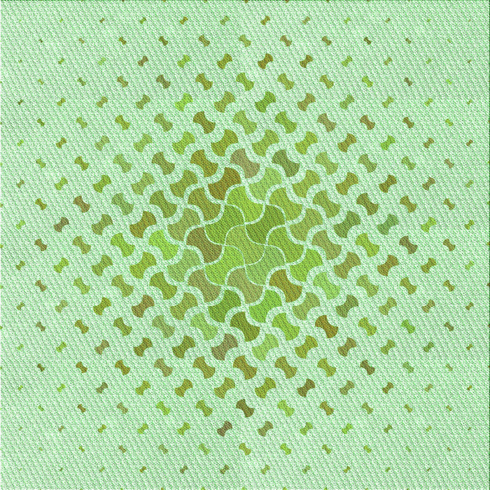 Round Machine Washable Transitional Mint Green Rug, wshpat1537grn