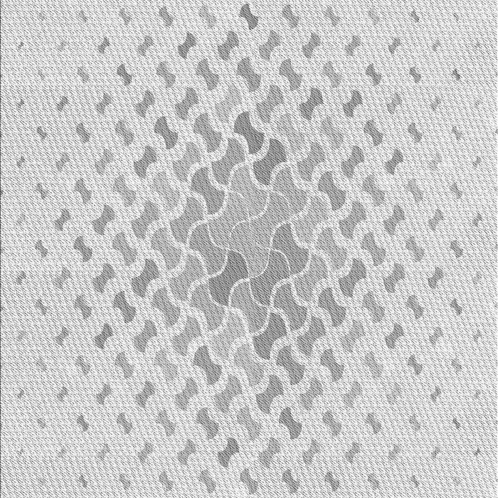 Patterned Platinum Gray Rug, pat1537gry