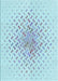 Patterned Denim Blue Rug, pat1537lblu