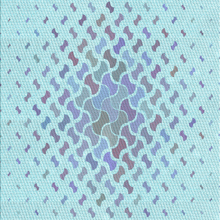 Patterned Denim Blue Rug, pat1537lblu