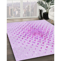 Patterned Purple Rug, pat1537pur