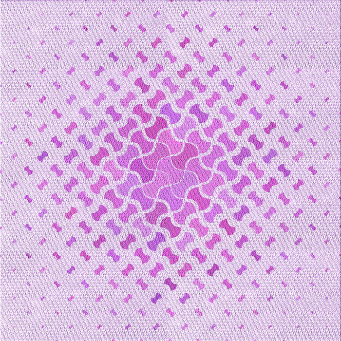 Round Patterned Purple Rug, pat1537pur