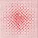 Round Patterned Pastel Red Pink Rug, pat1537rd