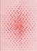 Patterned Pastel Red Pink Rug, pat1537rd