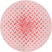 Square Patterned Pastel Red Pink Rug, pat1537rd