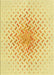 Patterned Sun Yellow Rug, pat1537yw