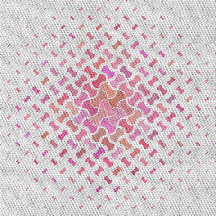 Sideview of Machine Washable Transitional White Smoke Rug, wshpat1537