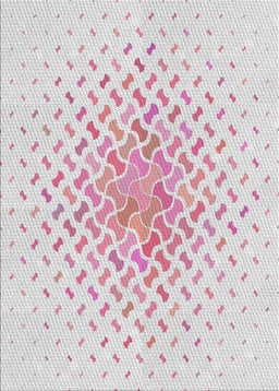 Machine Washable Transitional White Smoke Rug, wshpat1537